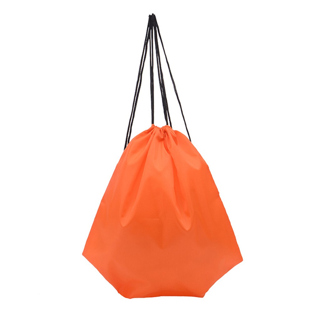 Workout Equipment Thickened Waterproof Drawstring Bag Backpack Pocket Storage Bag Sports Backpack Orange